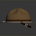 Brown Wide Brim Hat With White Rope Band For Casual Outdoor Daily Use