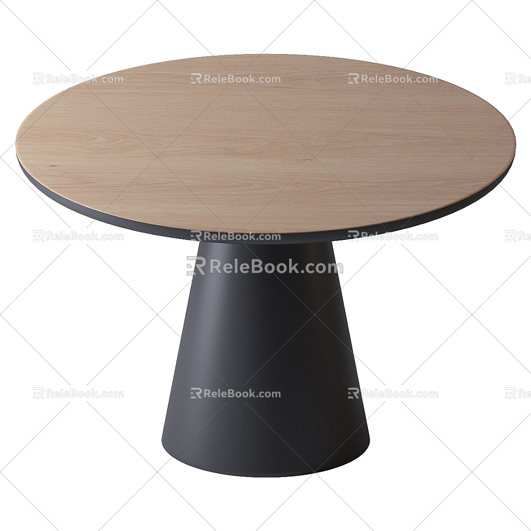 Table Round Table 3d model