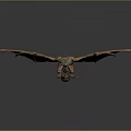 Game Movie Dragon Character with Purple Wings and Spiked Scales in Fantasy World Design