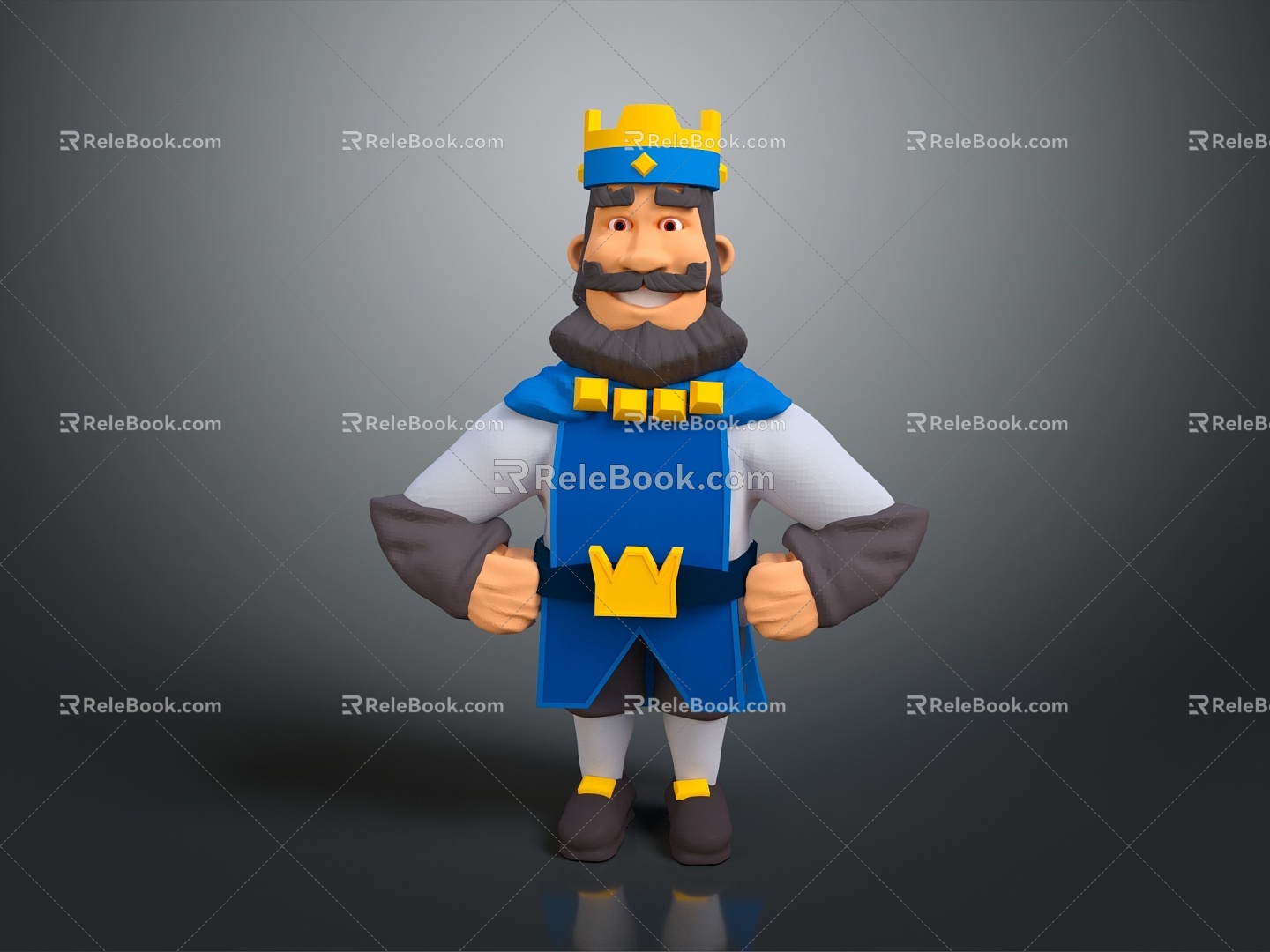 Modern Game Character King Cartoon King Anime King model