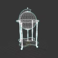 Elegant Sculptural Globe With Intricate Carved Details And Wooden Stand Base