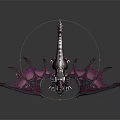 Fantasy Dragon 3D Model With Large Detailed Wings And Mythical Creature Design
