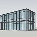 Modern Office Building Exterior With Glass Curtain Wall And Contemporary Design
