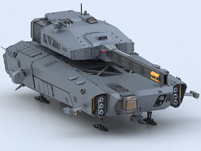 Space Warship Space Warship Battle Vehicle Tank Future Tank Science Fiction Tank Spaceship 3d model