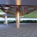 Member column Special-shaped column Umbrella column 3d model