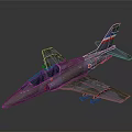 Military Aerospace Aircraft Model With Camouflage Paint And Cockpit Design