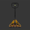 Industrial Equipment Yellow Manual Hydraulic Pallet Jack with Handle Forks and Wheels