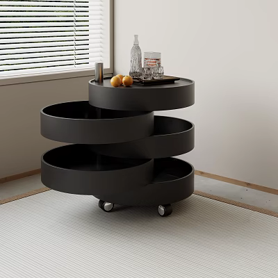 Modern Cart Cart Side Table Table 3d model