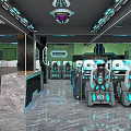 Thumb Change of Modern Internet Cafe 3d model