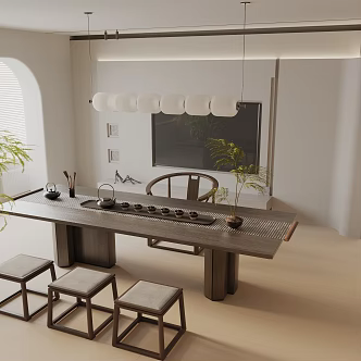 Modern Tea Room 3d model