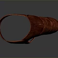 Red Leather Eye Mask With Vintage Design And Adjustable Strap For Comfortable Wear