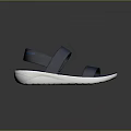 Blue Strappy Sandals With White Sole Comfortable Casual Design For Daily Wear