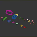 Assorted Household Sewing Supplies Including Thread Fabric Clips Tools And Accessories