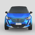 Blue SUV Car with Modern Front Design Black Roof and Alloy Wheels
