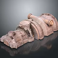 Vintage Wooden Train Model Featuring Detailed Engine And Carriage Components