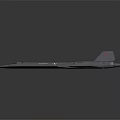 Gray Streamlined Jet Aircraft Model With Twin Engines And Tail Fins