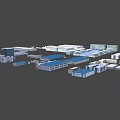 Industrial Factory Complex Featuring Multiple Warehouse Buildings And Modern Industrial Structures 3d model