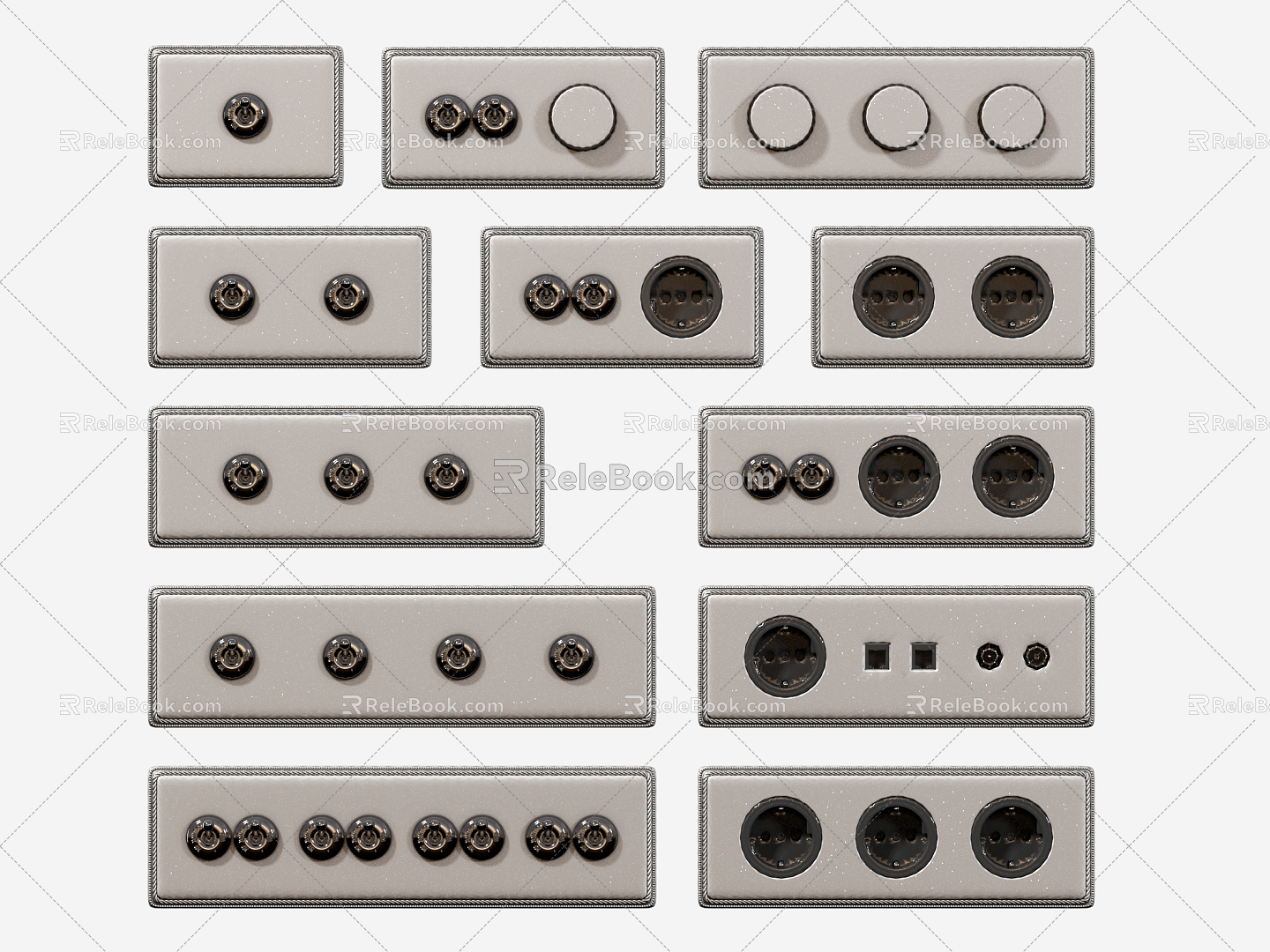 Modern socket intelligent switch socket model