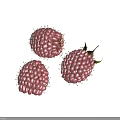 Fresh Red Raspberries with Vibrant Color and Green Leaves Arranged on White Background