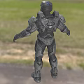 Master Chief In High Tech Combat Armor From Halo Game 3d model