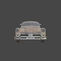Classic Vintage Car With Weathered Brown Exterior And Retro Sedan Design