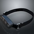 Modern Headlamp Design With Black Strap LED Lights And Metal Buckle