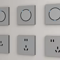 switch socket panel socket 3d model