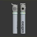 White Cylindrical Inhaler Devices With Green Ring And uSkyNo greenSkyNo Labels