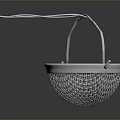 Stainless Steel Mesh Strainer With Long Handle For Kitchen Cooking Use 3d model