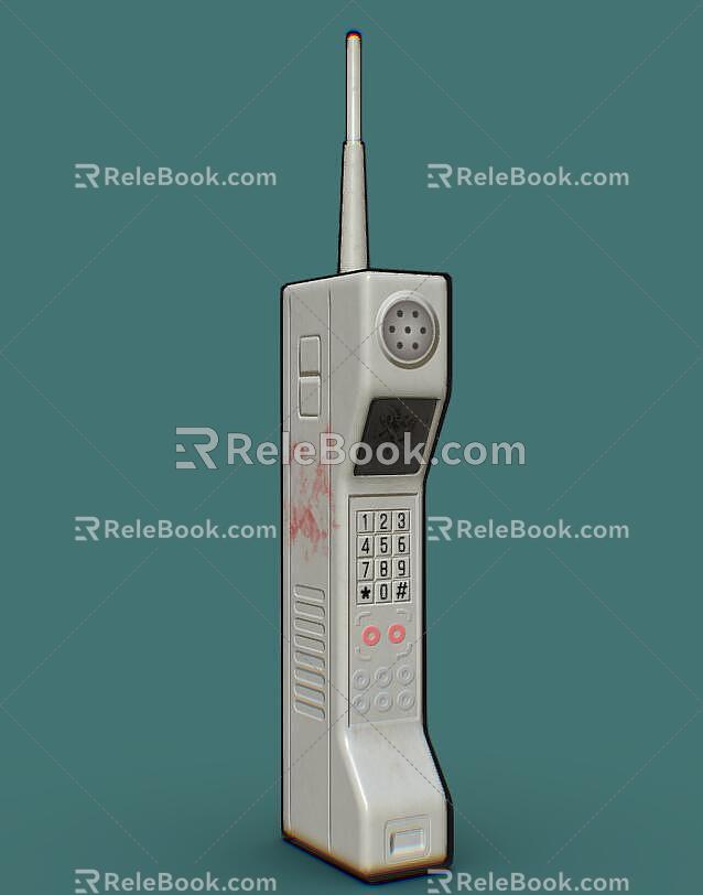 Phone Big Brother Mobile Phone Old Style Phone 3d model