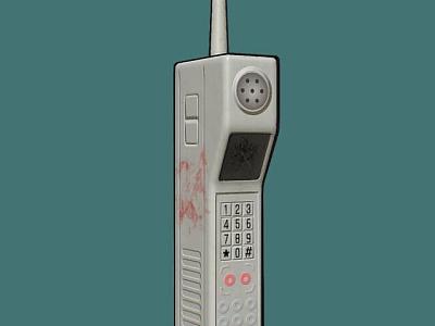 Phone Big Brother Mobile Phone Old Style Phone 3d model