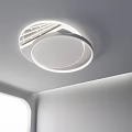 Modern Ceiling Lights With Square Round And Linear Designs For Home Interior Decor 3d model