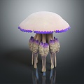 Modern Jellyfish Barrel Jellyfish Fireworks Jellyfish Silver Coin Jellyfish 3d model