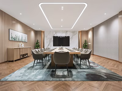 Modern private room 3d model