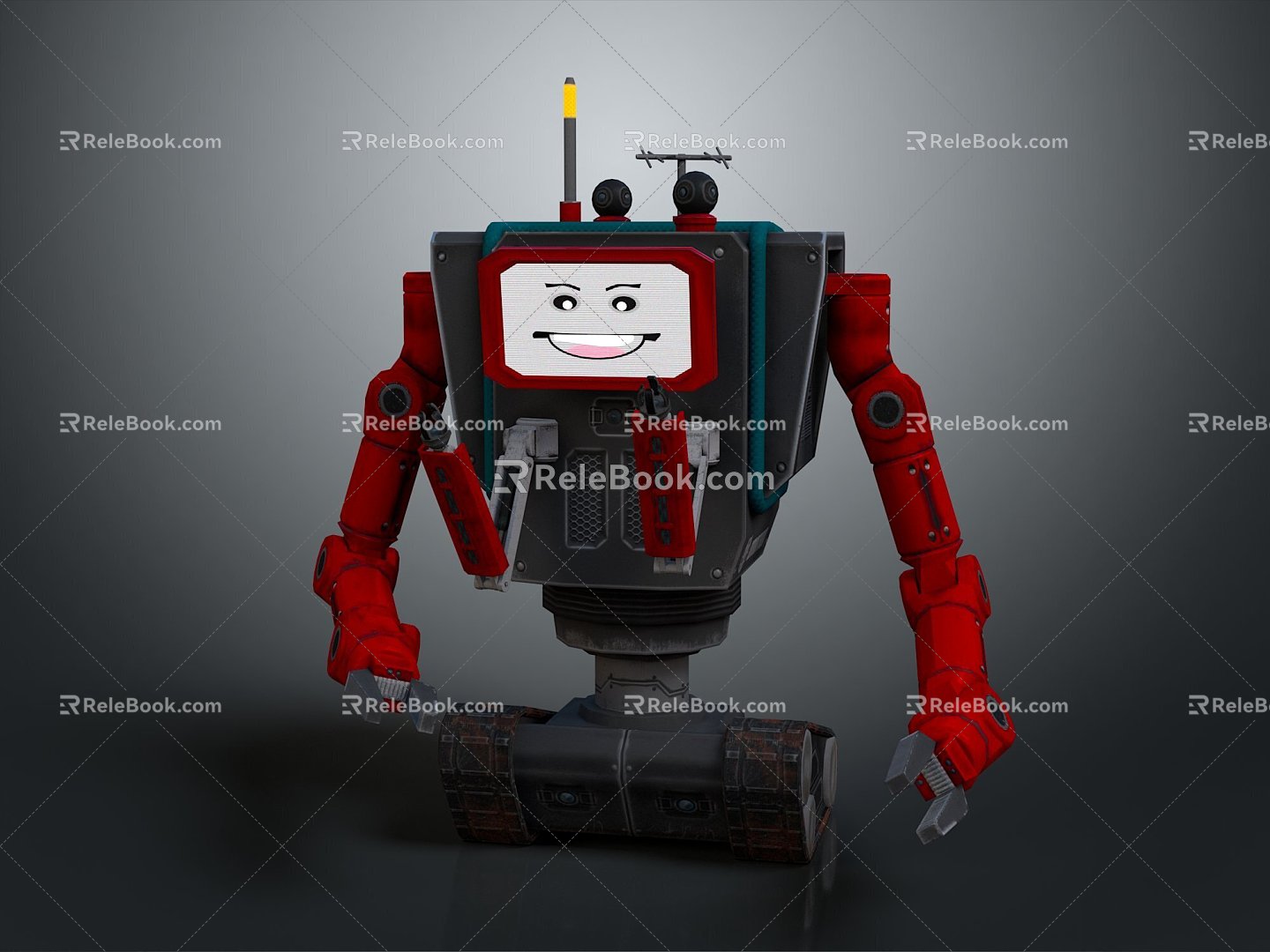 Robot Robot Assistant Small Robot Robot Butler 3d model