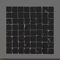Black Wooden Square Wall Decor With Geometric Pattern And Textured Blocks 3d model