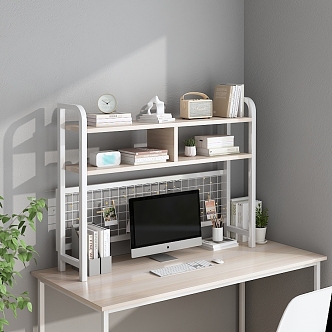 Comfortable Storage Rack Desktop Storage Rack Iron Storage Rack 3d model