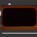 Vintage Electronic Radio With Wooden Case Classic Control Panel And Speakers