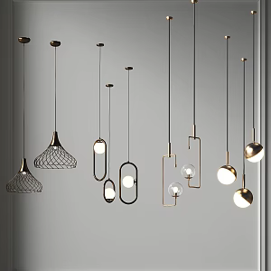 Chandelier Light Luxury Metal Small Chandelier Restaurant Chandelier Hallway Chandelier Bedroom Bedside Chandelier Bar Counter Chandelier Simple Fashionable Small Chandelier 3d model