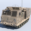 Armored truck tank infantry fighting vehicle war weapon equipment transporter game props sketch 3d model