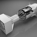 Military Weapon Cutaway View With Detailed Internal Structure And Components Design 3d model