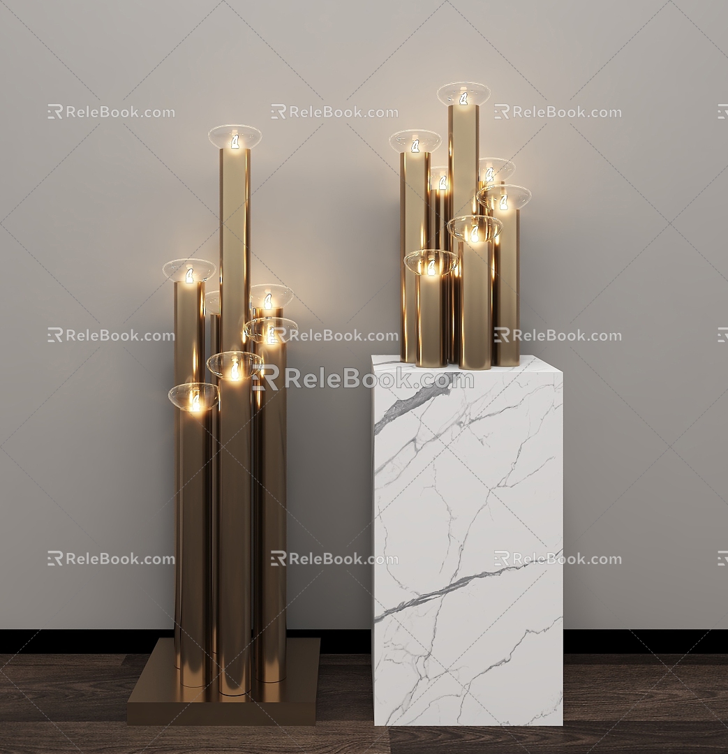 Creative desk lamp floor lamp 3d model