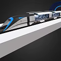 High-speed rail 3d model