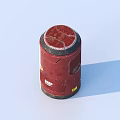 Barrel Sci-Fi Barrel Sci-Fi Container 3d model