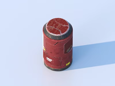 Barrel Sci-Fi Barrel Sci-Fi Container 3d model