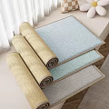 Woven Floor Mats In Various Colors Rolled And Flat For Home Decor