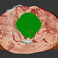 Game Movie Character With Green Hair Crossed Arms White Top Green Pants And Red Markings