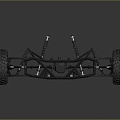 Frame Truck Shell Truck Rack Car Rack Old Car Rack Old Truck Rack PBR 3d model