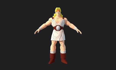 Game Character Dragon Ball Saiya Anime Character Warrior 3d model