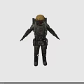 Detailed Full Body Astronaut In Tactical Spacesuit With Helmet Backpack Gear 3D Render
